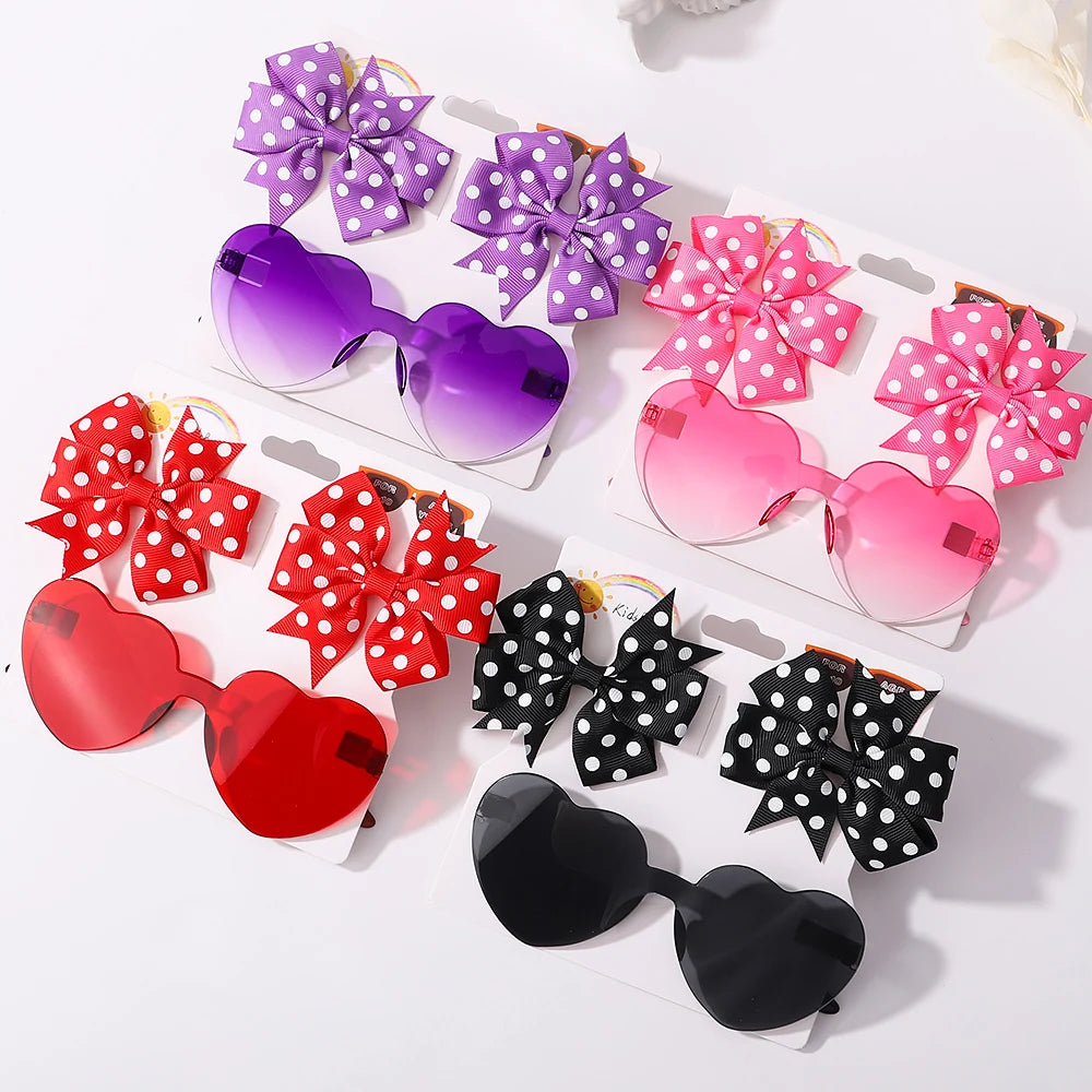 Fashion Baby Nylon Bow Set