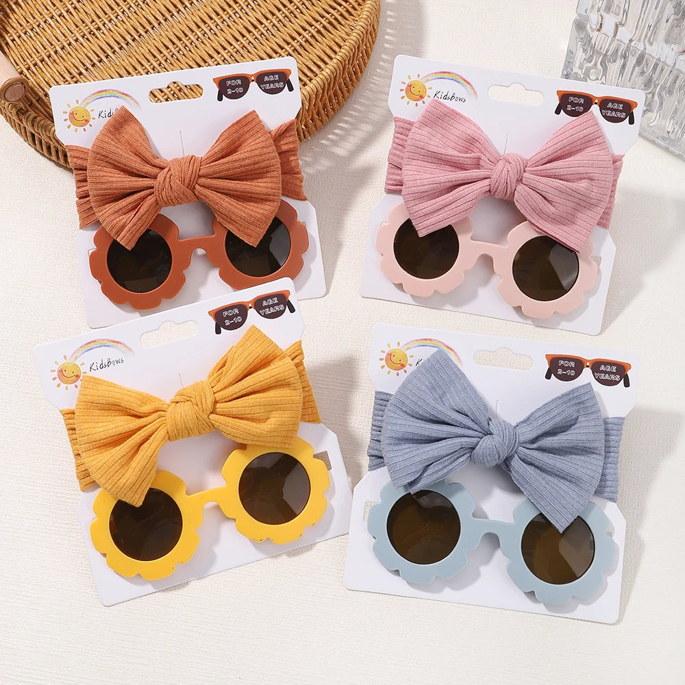 Fashion Baby Nylon Bow Set