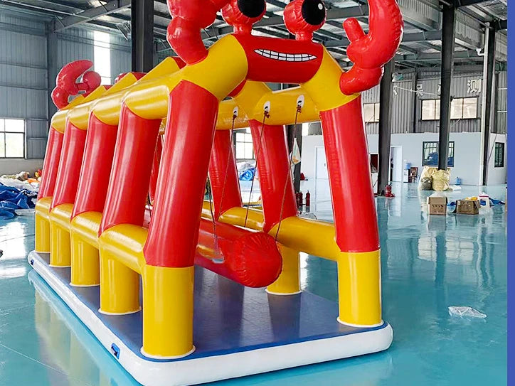 inflatable internet celebrity crab swing cartoon trampoline square stall scenic area farm indoor and outdoor