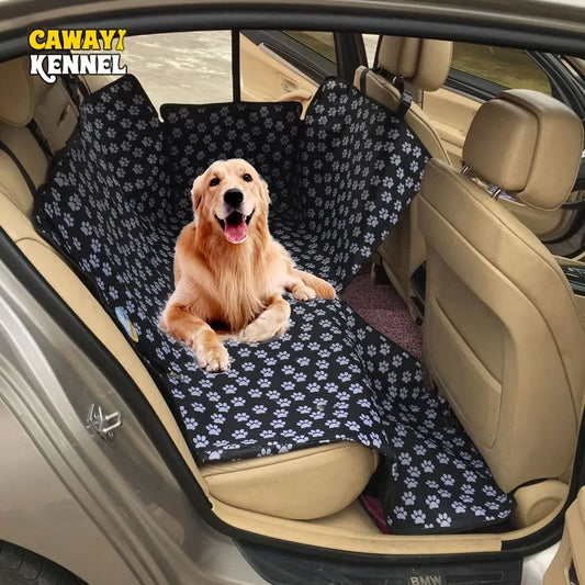 Pet Dog Car Back Seat Cover Mats with Safety Belt