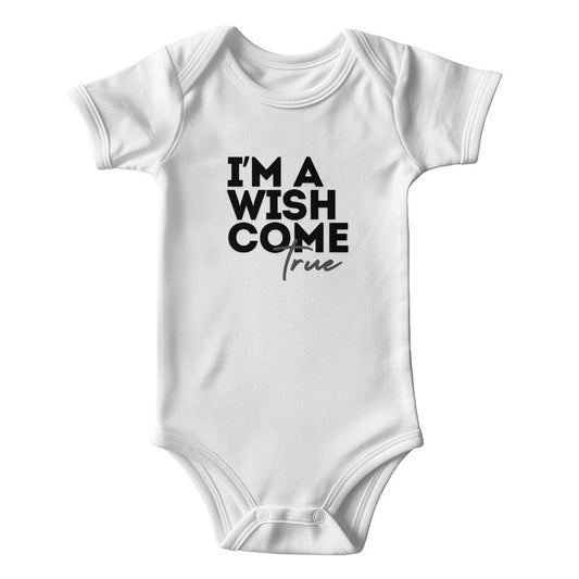 I'm A Wish Come True Onsies -Black/Grey Lettering